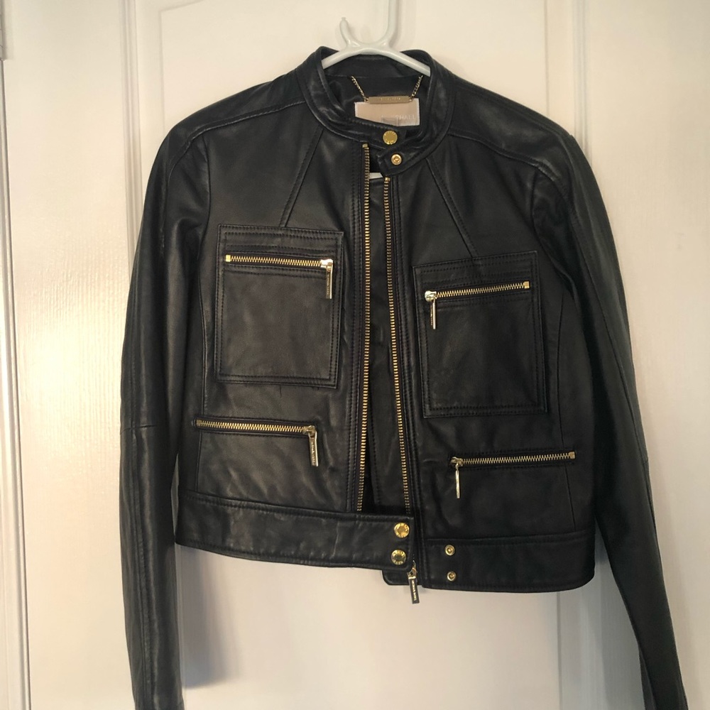 Michael Kors real leather jacket
